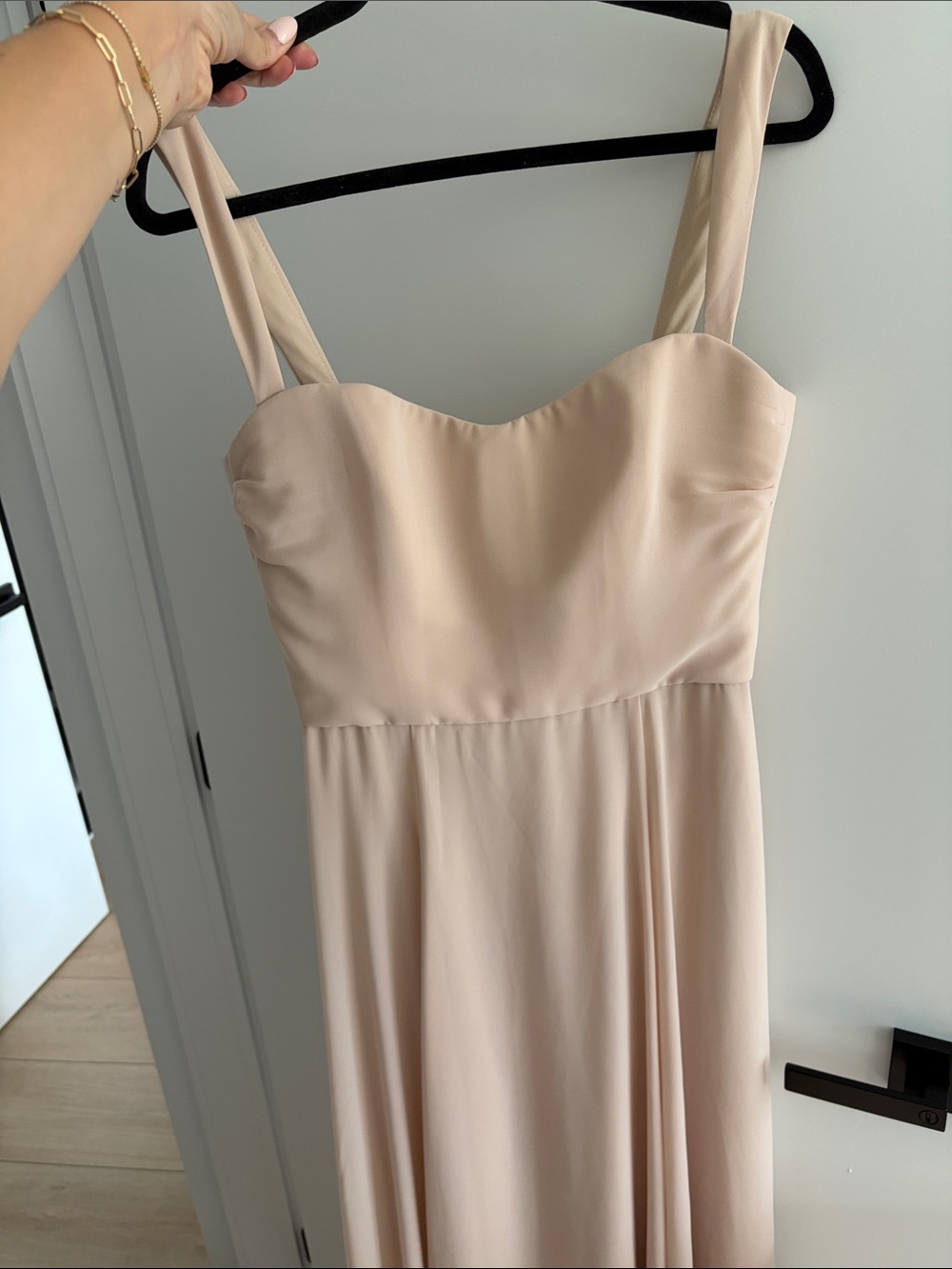 Women’s A-line Bridesmaids Dress in Blush